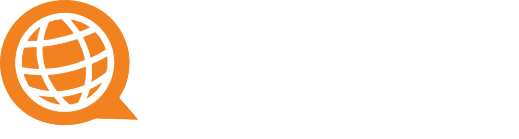 Poliglota Idiomas - Logotipo com escrita branca