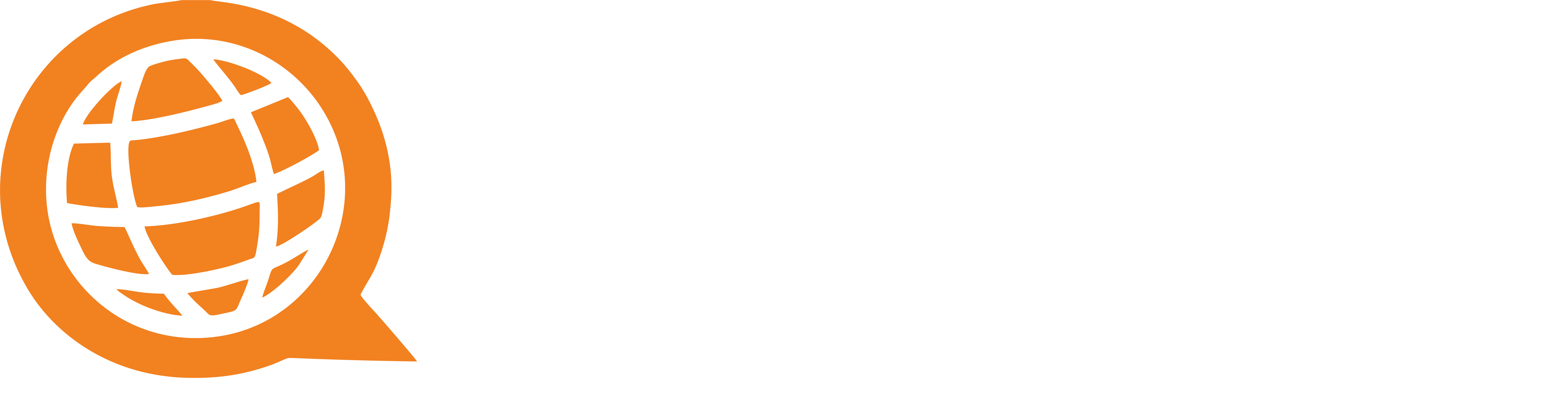 Poliglota Idiomas - Logotipo com escrita branca